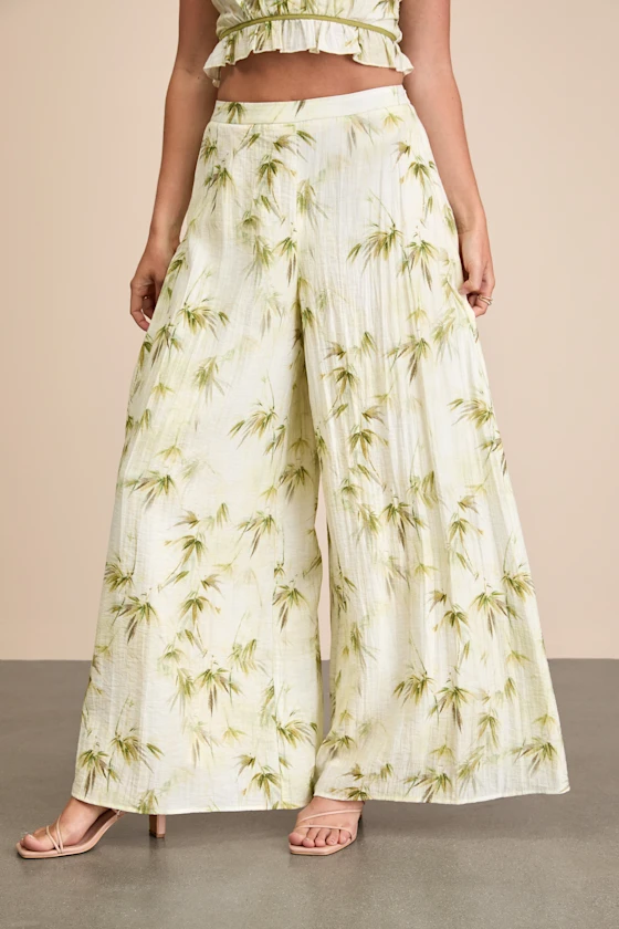 2617331_03_front_2025-06-26 Alvima Beige Multi Leaf Print Wide-Leg Pants - Image 2