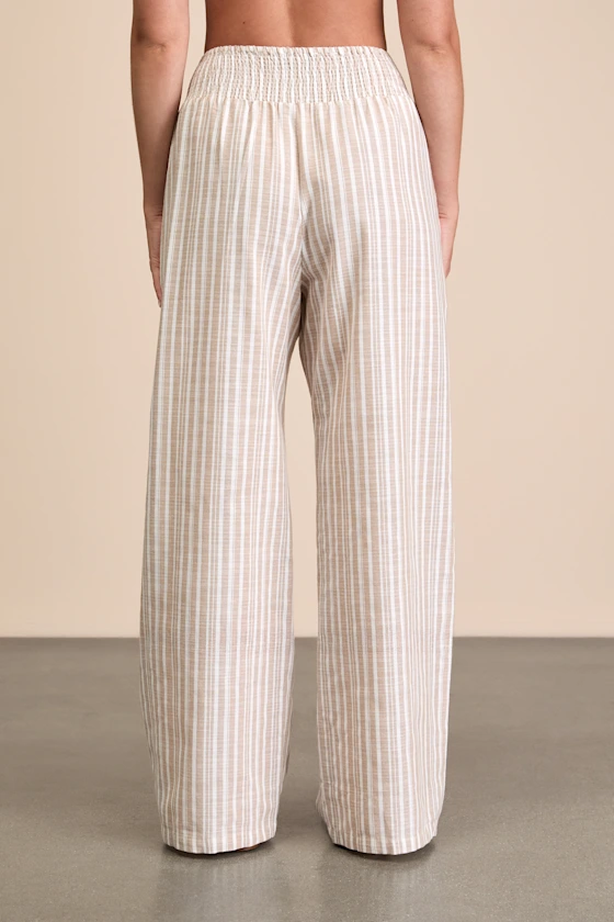 2696371_04_back_2025-06-25 Breezy Getaway Beige and White Striped Linen Wide-Leg Pants - Image 3