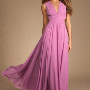 Vivid Imagination Lilac Cutout Maxi Dress